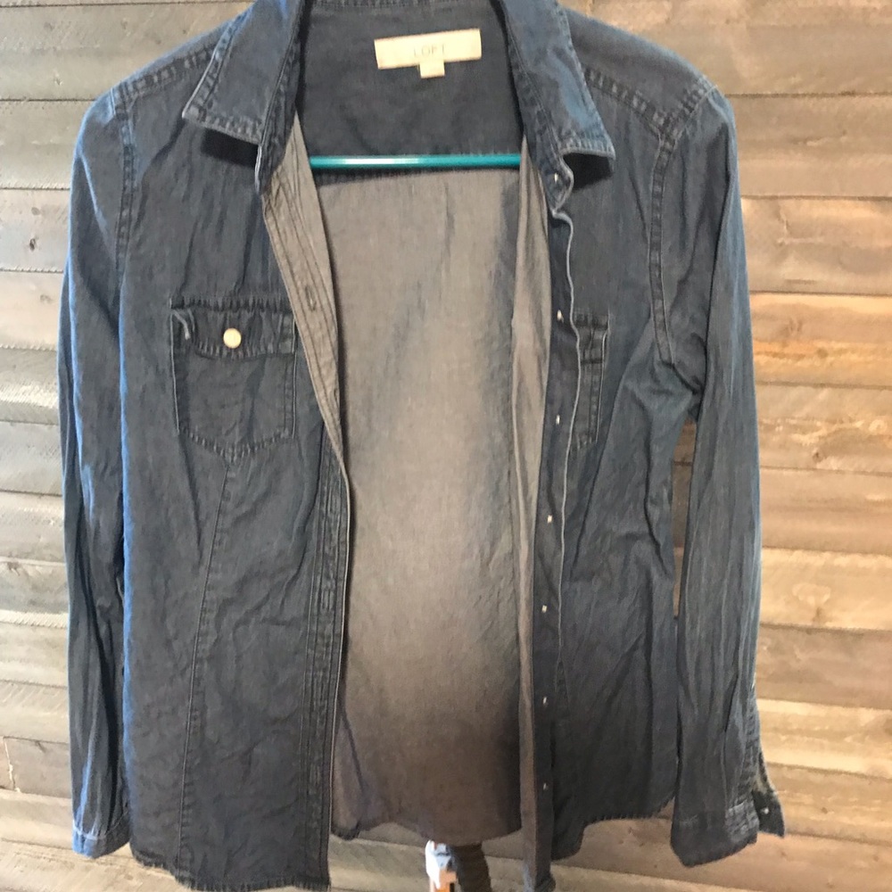Loft jean button down